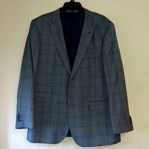 Imported Italian blazer with satin lining and ticket pocket
